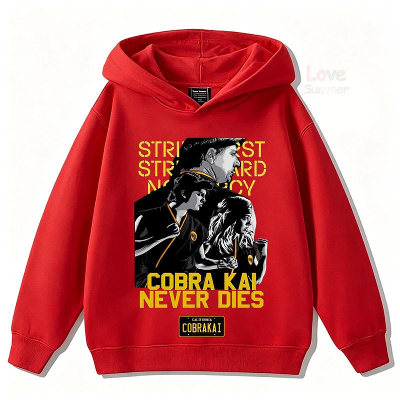 2026 Autumn Cobra Kai FunnyChildren Hoodies kids Sweatshirt Kids Boy Girl Streetwear Graphic Casual Sport Pullover