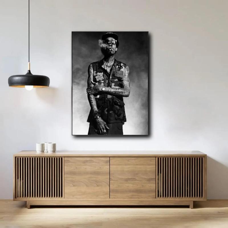 Dekoration Kunstposter Wandkunst Wiz Khalifa Personalisiertes Geschenk Modernes Familien Schlafzimmer Dekor Leinwandmalerei