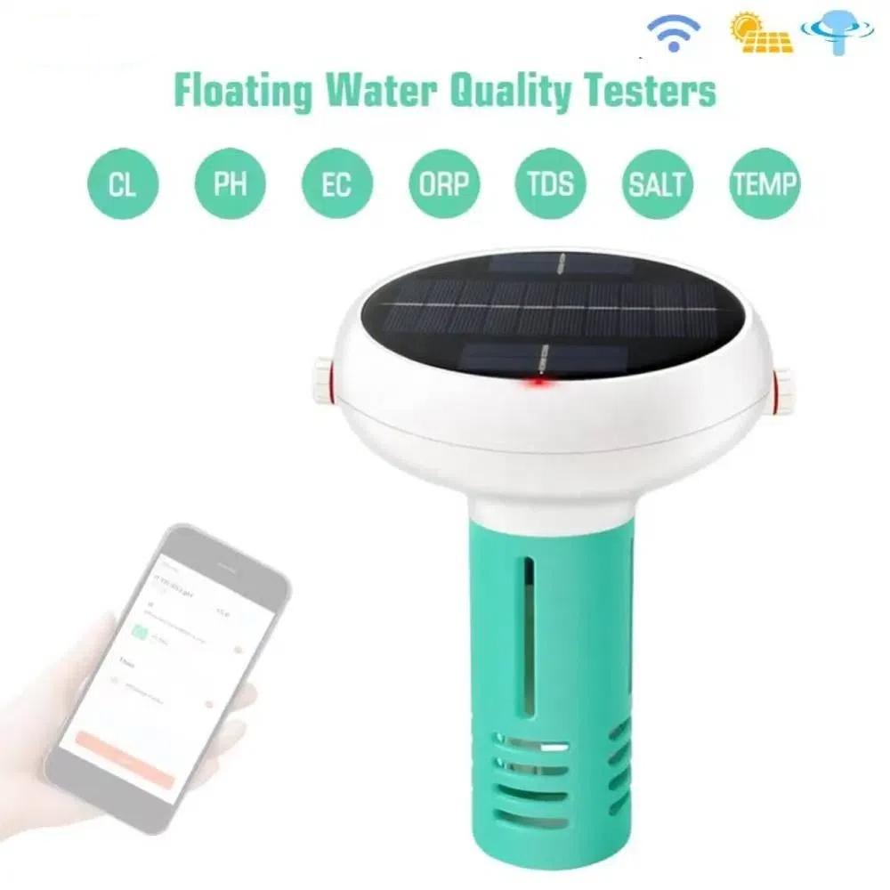 WiFi Intelligent Chlorin Meter PH/ORP/EC/Temp/CL/Salt Water Quality Tester  Aquarium