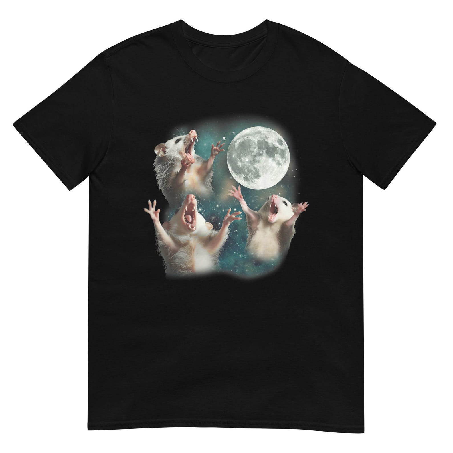 Three Possum Moon Shirt XL
