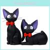 Black Cat Figurine Coin Savings Container With Cartoon Design For Gift And Collection