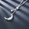 Various Designs Moon Star Stainless Steel Waterproof Adjustable Bracelet Dainty Pendant Necklace Hypoallergenic Fashion Accessories for Women