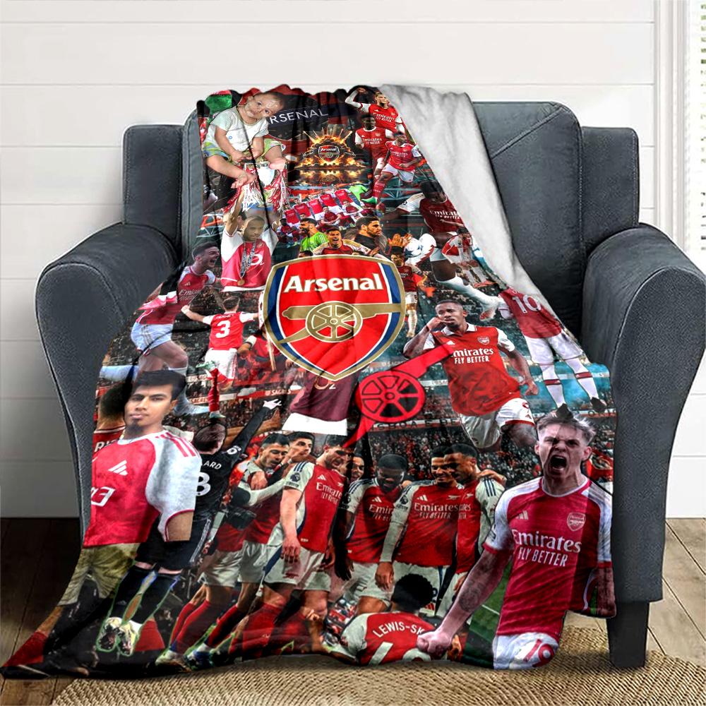 Arsenal Football Player Blanket Durable Comfort Suitable for Couch Bed Seaside for All Seasons Modern Style Perfect Gift for Relatives and Friends