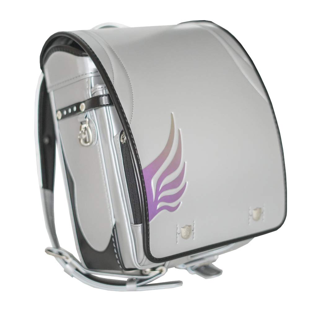 School Backpack for Fits A4 Flat Type Made In Eagle Hawk Clarino L'avenir Fit-chan Boys, Silver, Stylish, Files, e-QBU 6, One-Touch Lock, Japan,