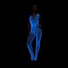 Sex Underwear Blue Light Suspender Skirt Sexy Luminous Luminous Perspective Elastic Mesh Y