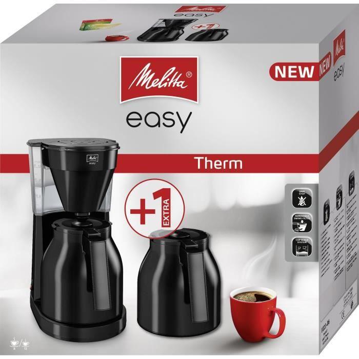Easy Therm II MELITTA Filter Coffee Maker - 1050 W - 2nd Jug - Black