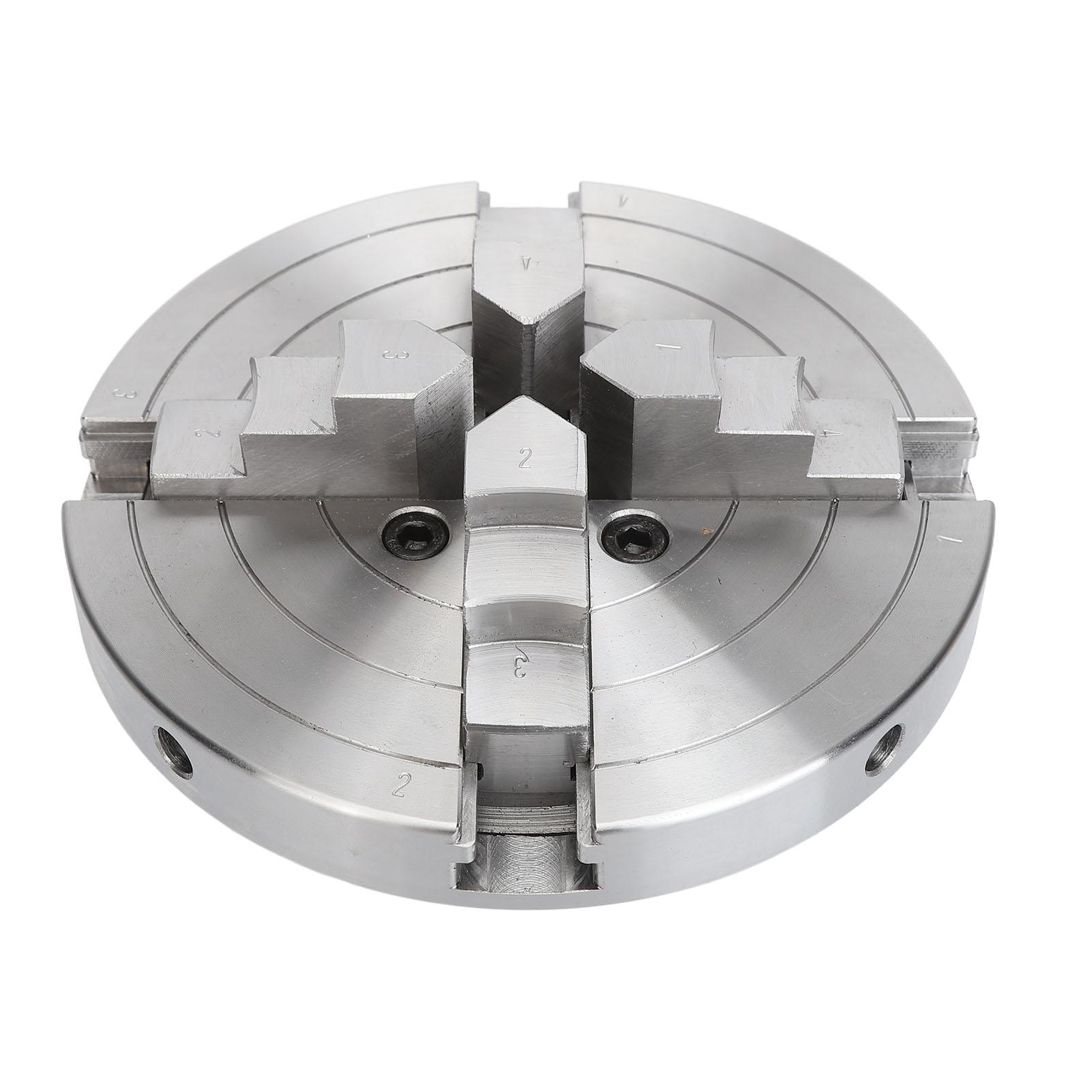 

Токарный патрон 6 дюймов 4 кулачка 1 дюйм x 8 TPI Легированная сталь Самоцентрирующийся Зажимной патрон Набор аксессуаров Комплект