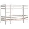 Bunk Bed White 90 X 190 Cm Solid Pine Wood