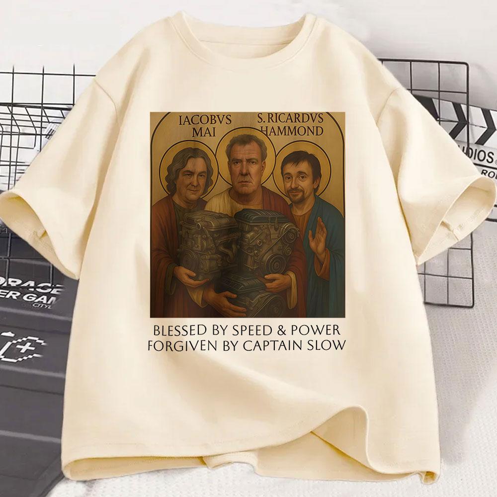 Gear Holy Trinity T-shirt Jeremy Clarkson Hammond May Tribute T Shirt The Grand Speed Power Church Funny Car Enthusiast Gift Tee