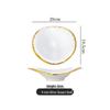 Diruien Gold Plated Ceramic Dining Bowls