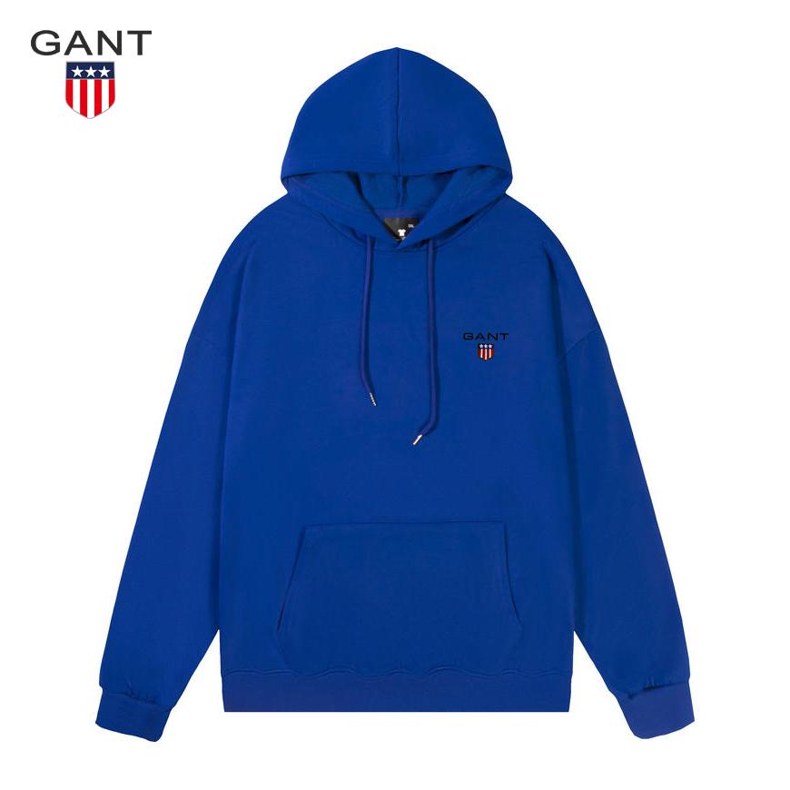 Gant Dünner bestickter Hoodie Pullover für Damen und Herren, Lässiger Sport Lauf Hoodie