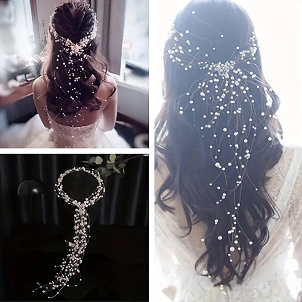 Irregular Pearls String Multipurpose Beads Chain Fishing Line Pearls Wedding Party Decoration