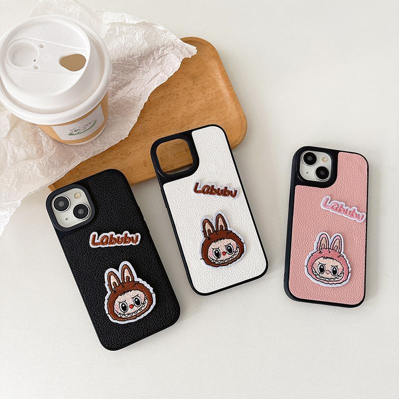For IPhone 17 Promax Little Cloth Rabbit Phone Case for Apple 16 Leather Hard Case 14 Light Luxury 15 Women's New Style