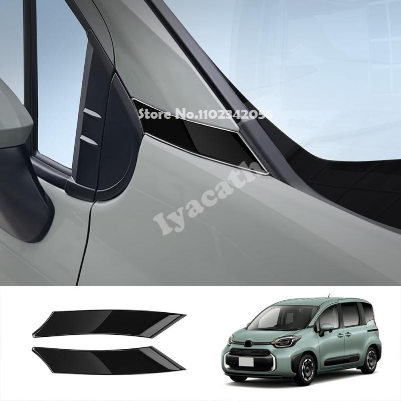 For Toyota sienta 10 seris ABS carbonfiber Car Front Door Window Triangle A Colum Cover A-pillar decorative strip