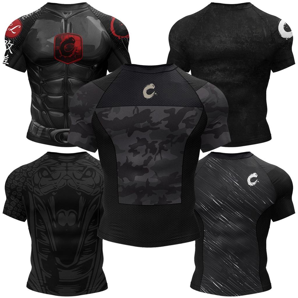 Men's Quick-Dry Breathable Running Print T-Shirt