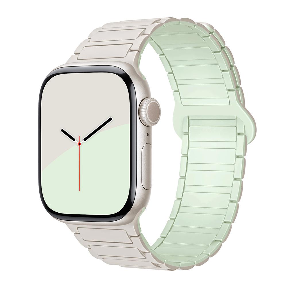 bands for Apple Watch strap 40mm 46mm 45mm 44mm 41mm 49mm Magnetic Silicone correas Bracelet iWatch Series 11 10 9 8 Se ultra2 3