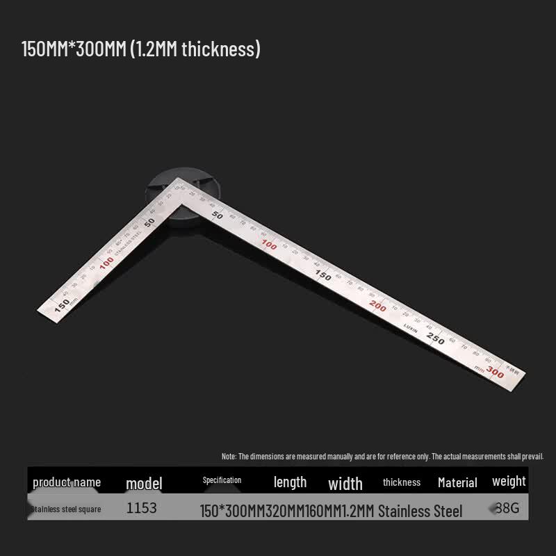 Beifute High-Precision 90-Degree Stainless Steel Right Angle Square