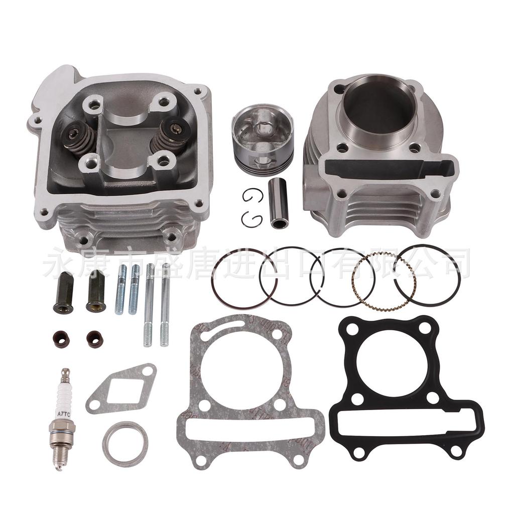 GOOFIT 47mm Large Bore Cylinder Kit Head for 80cc GY6 139QMB ATV Go-kart