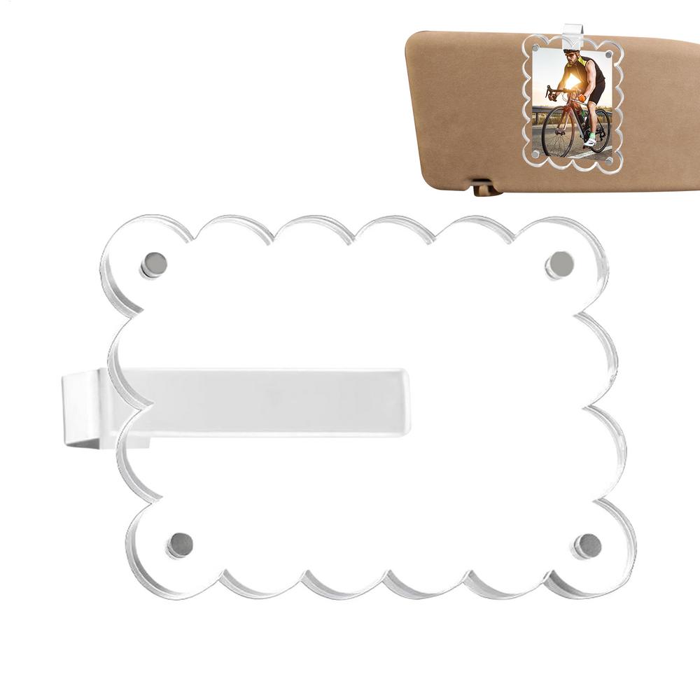 Car Photo Holder Magnetic Acrylic Car Picture Frame Home Decor Accents For Birthdays Anniversaries Family Friends Men Women Son