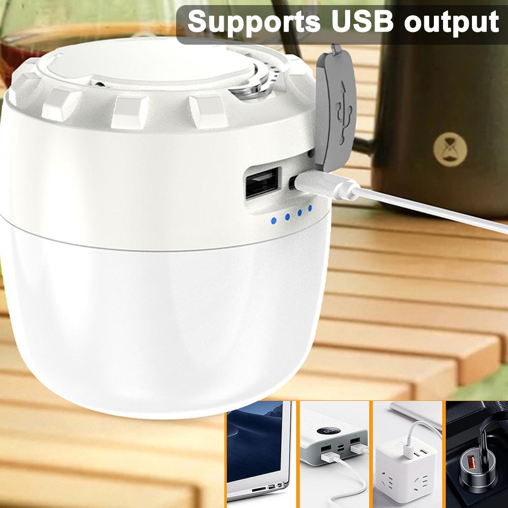 LED Camping Light Multifunctional Campsite Lantern Portable Tent Lamp USB Rechargeable & Waterproof