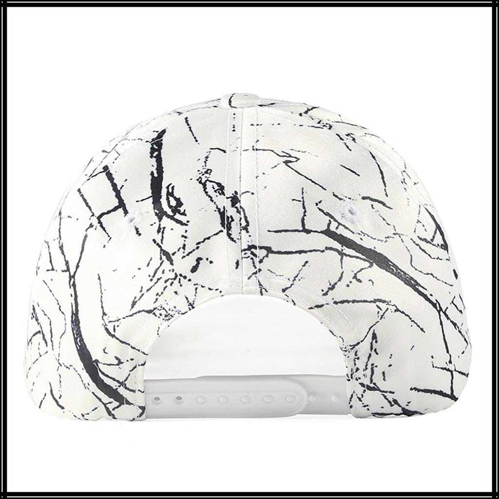 White Fang Lightning Lightning CA636 Cap, Pattern, Hat, Sports, Running, Outdoor, Men's, Women's, (Black)