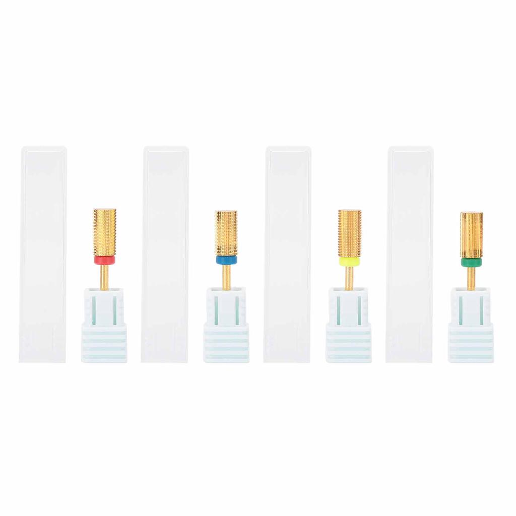 4pcs Nail Art Manicure Drill Bits Electric Grinding Machine Tool XF / F / M / C Head