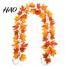 Reusable Artificial Garland 100/175/200CM Maple Leaf Garland, UV Resistant Faux Autumn Leaves Festive Hanging Rattan, Realistic Vine for Thanksgiving