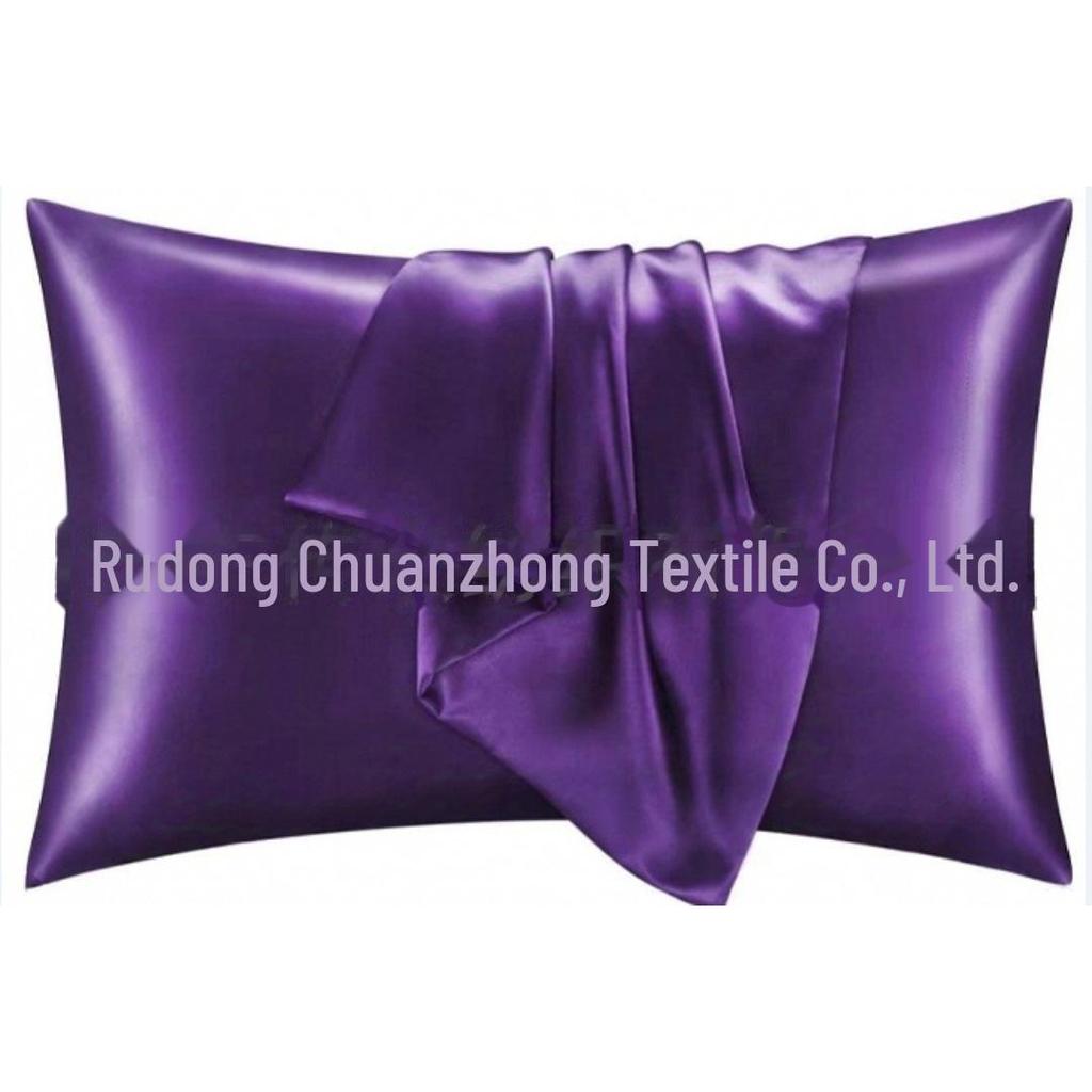 Multi-color Satin Imitation Silk Pillowcase Pair for Trade