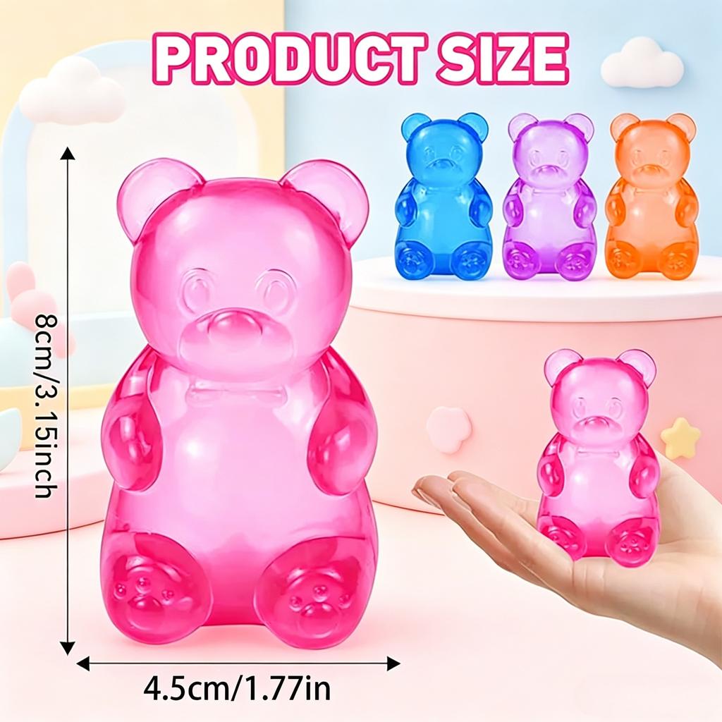 Slow Rebound Little Bear Maltose Squishy Stress Ball Soft Pinch Fidget Sensory Toy Anti-Stress Anxiety Relief Relaxing Tool