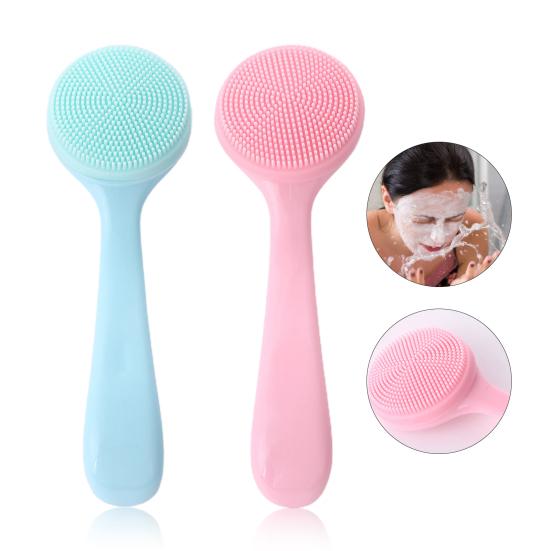 Yousheng Facial Cleansing Brush Skin-friendly Blackhead Removing Handheld Gentle Exfoliating Facial Cleansing Brush for Girl