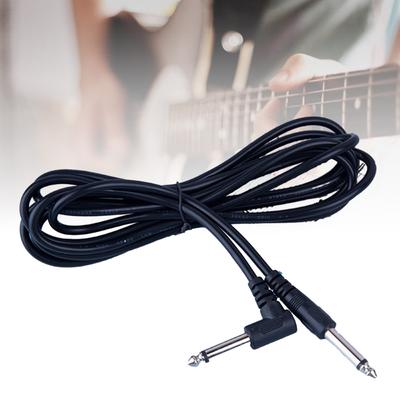 Guitar Cable Straight To Right Angle 6.35mm Male TS Jack 1/4 Mono Inch Instrument Cable Cord for Electric Guitar Bass