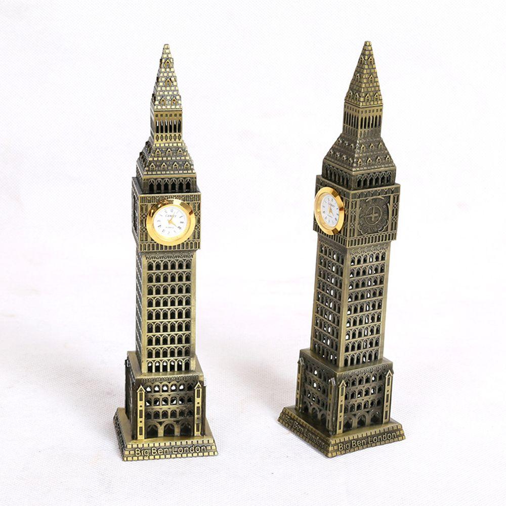 Metal Souvenir Home Crafts Big Ben Tower Sculpture Big Ben Model Desktop Ornament Home Decoration