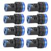 10Pcs Blue LED Signal Light AD16‑22DS High Brightness LED Indicator for Equipment