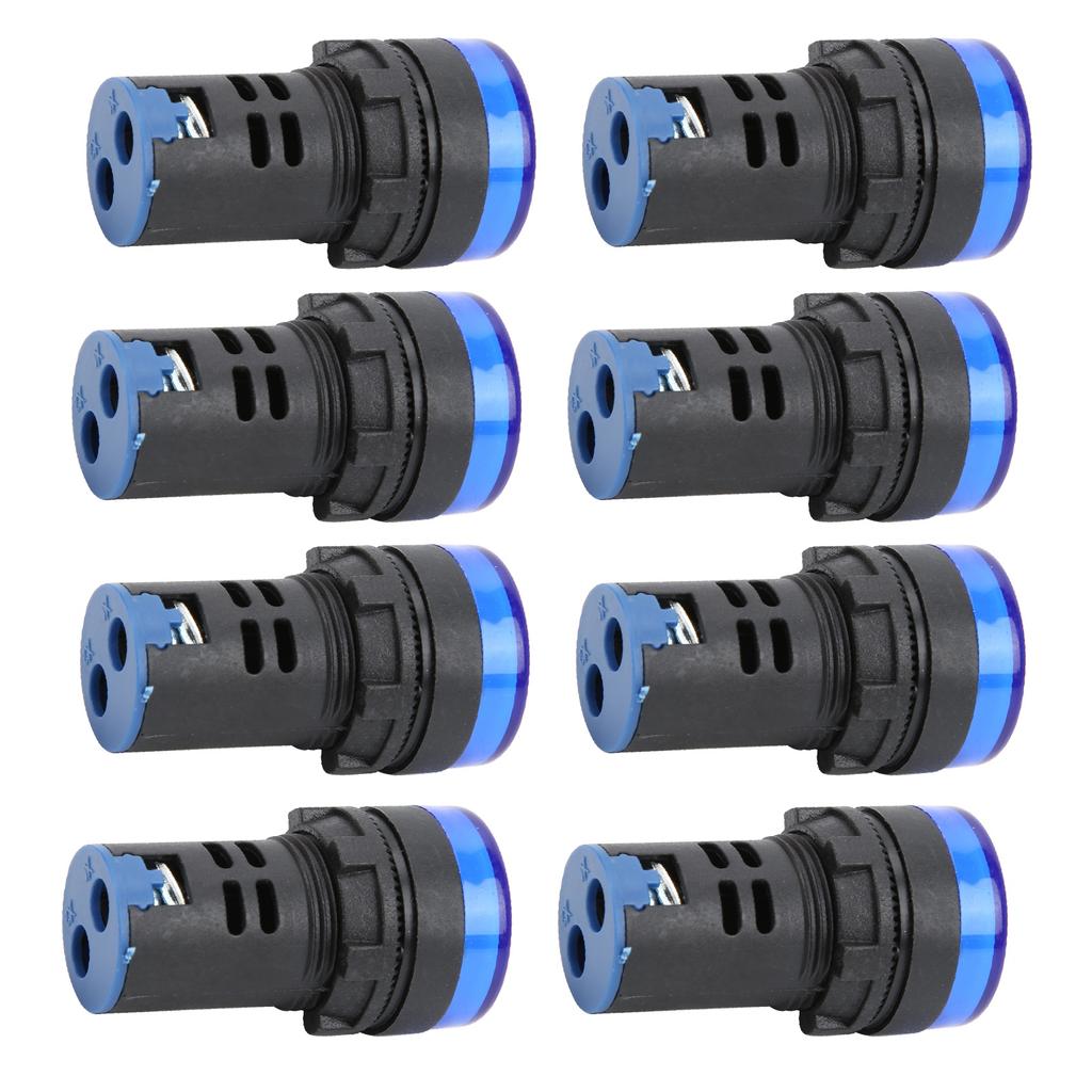 10Pcs Blue LED Signal Light AD16‑22DS High Brightness LED Indicator for Equipment