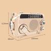 Solar Charging Portable Fm Am Sw Radio Bluetooth 5.2 Speaker Music Player Fm Am Sw Radio Emergency Radio Hand-Crank Charging