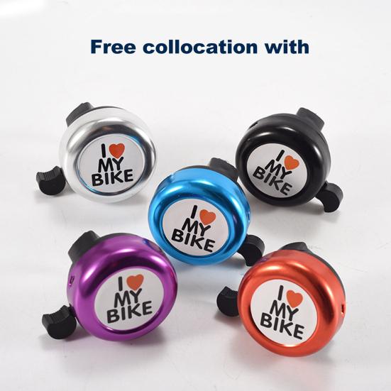 Children Bicycle Bell Loud Sound Letter Print Easy Installation High Decibel Cute Appearance