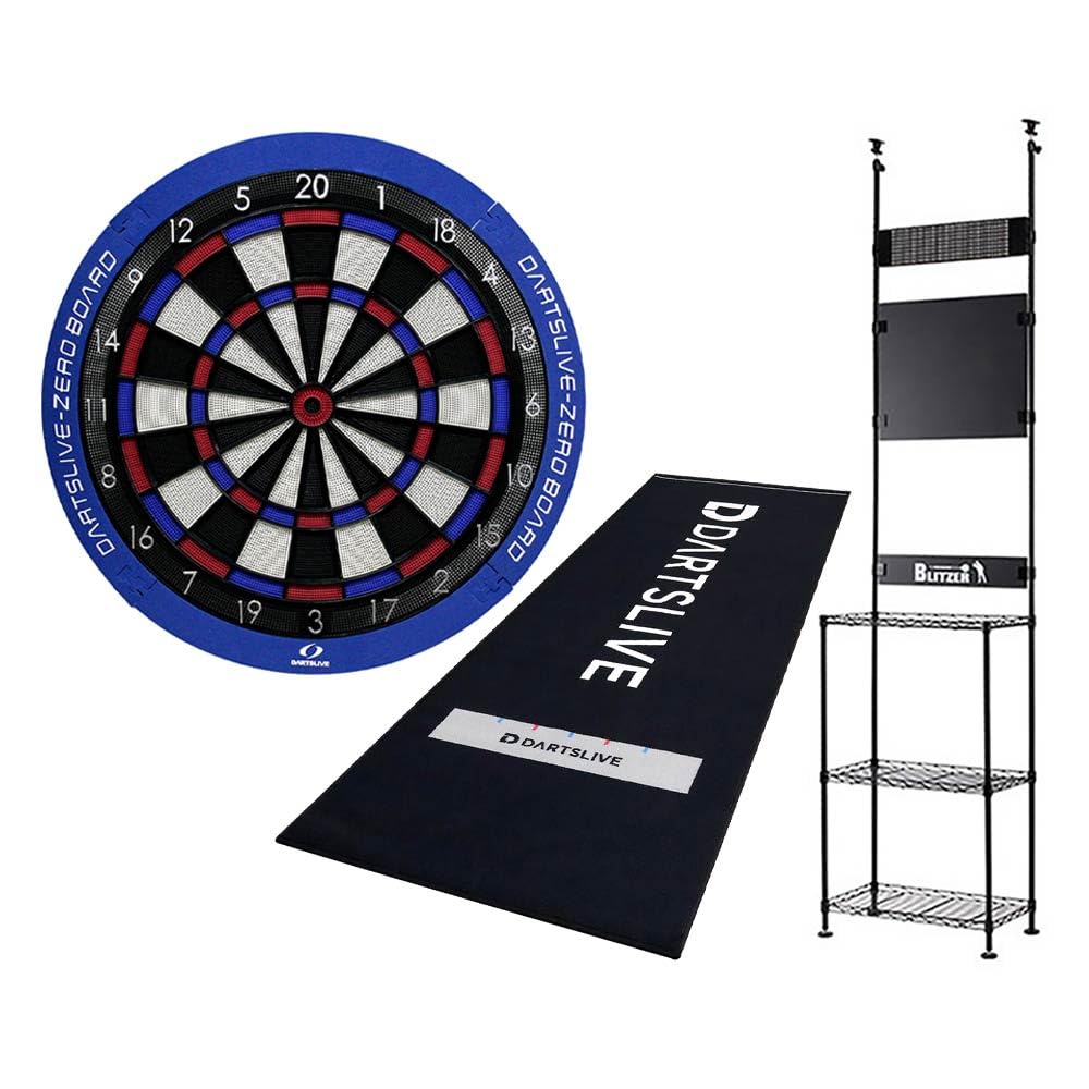 

ДАРТС-СТЕНД BOARD BLITZER Набор с мишенью DARTSLIVE и бросковым матом [Набор] DARTSLIVE-ZERO & BSD27-BK & Огнестойкий