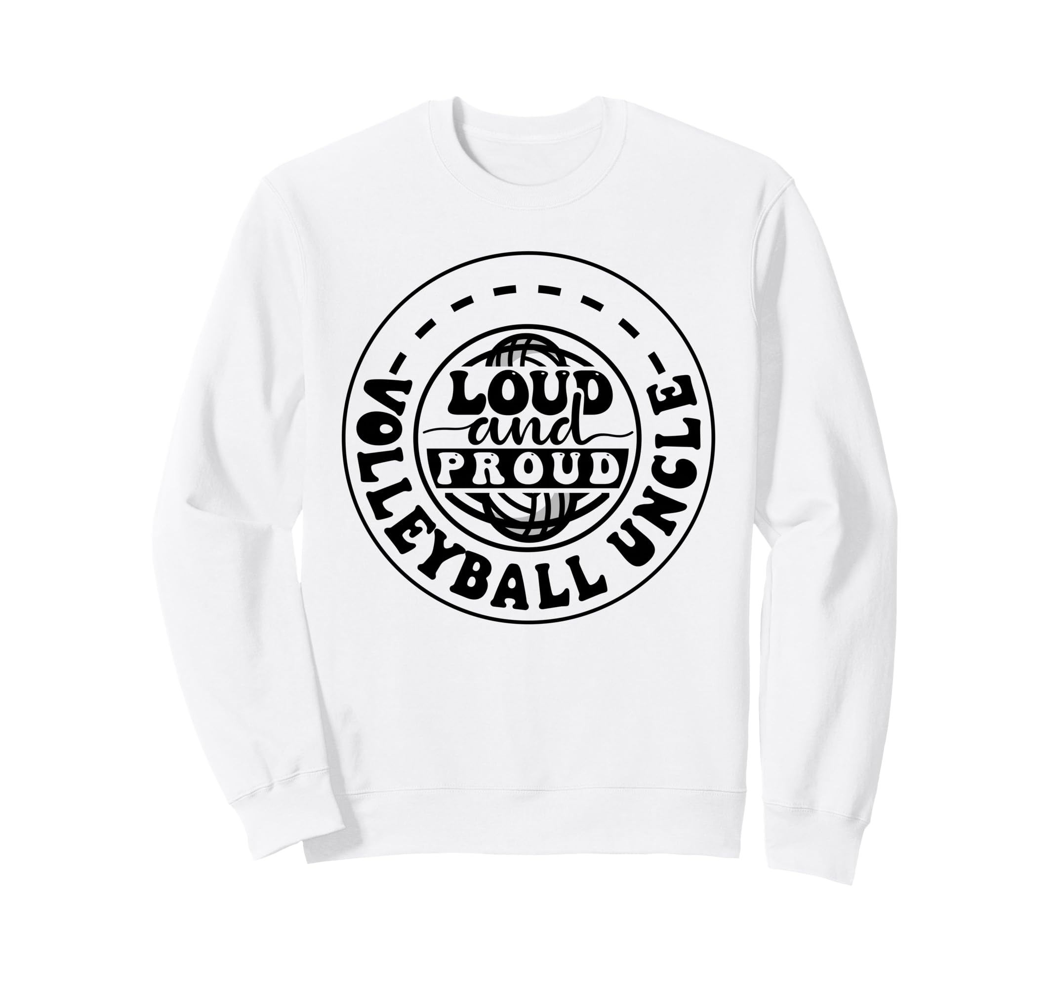 Loud Proud Volleyball Uncle Fan Graphic Trainer