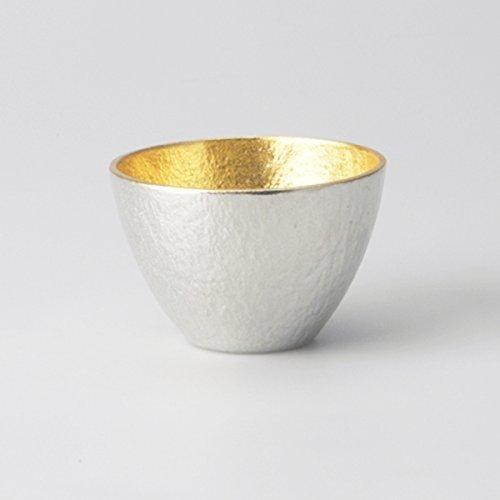 Nousaku Tin Sake Cup, Large, Gold Leaf