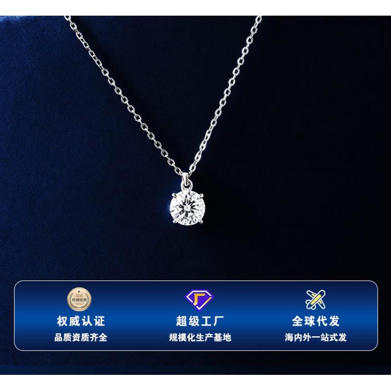 Inlaid Zircon Pendant Necklace Micro-set Fashion Jewelry Women