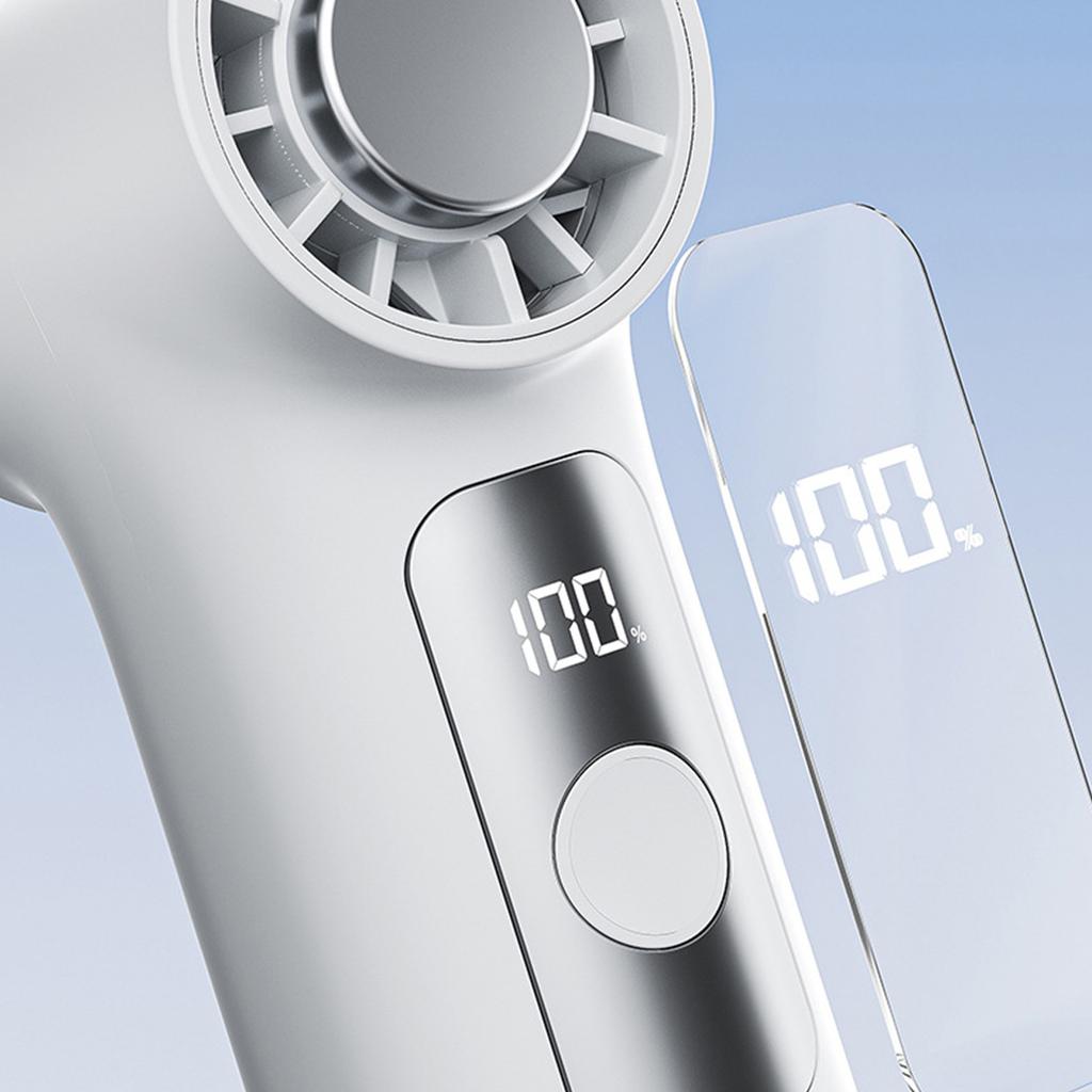 Portable Handheld Fan USB Rechargeable High Speed Cooling Fan with Ice Compress Function for Personal Use Outdoor Indoor