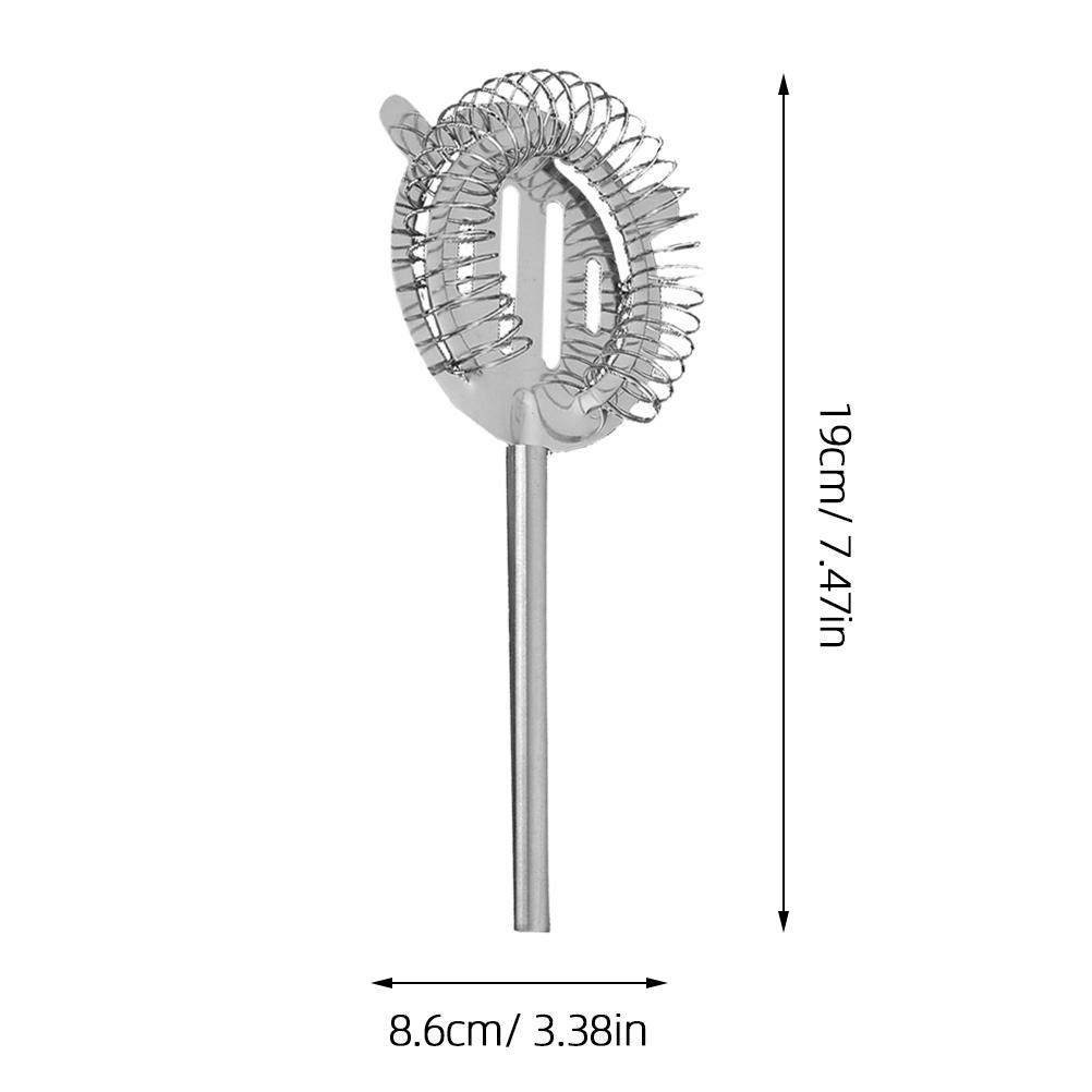 2 szt. Regulowany filtr do lodu, sitko do koktajli, naczynie do filtrowania, stal nierdzewna