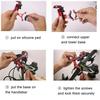 Bicycle Phone Holder 360 Rotate Metal  Aluminum Alloy Anti-slip Bracket Support GPS Clip Bike Motorcycle Phone Stand for iPhone