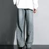 Extended Length Straight Leg Jeans High Waist Wide Leg Pants Casual Trousers for Tall Men 195 Size Loose Fit American Style