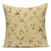 Polyester Cojines Decorativos Para Sofa Farmhouse Decor Flower Floral Pillow Cover Decorative Cushion Cover For Living Room