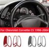 Para Chevrolet Corvette C5 1998-2004 Acessórios Fibra de Carbono Interior Carro Painel de Velocidade Ambos os Lados Botão Acabamento Moldura Adesivo