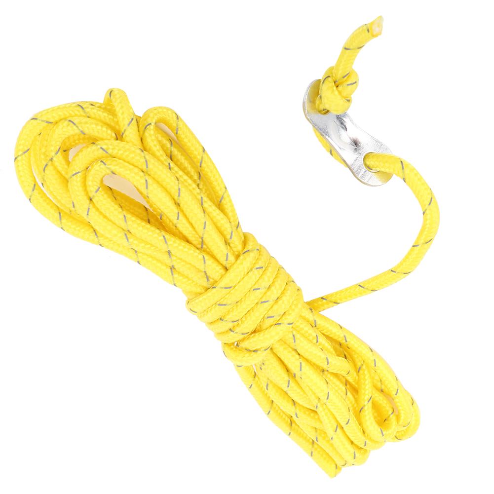 4Pcs Outdoor Durable Reflective Wind Rope Fixing Accessory with Buckle for Tent Awning