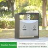 Stainless Steel Outdoor Trash Can: Large Sanitation Bin for Fruit Peels and Waste
