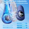 Portable Neck Fan That Blow Cold Air, LED Display, Rechargeable Hands-Free Wearable Cooling Personal Fan, 5 Speed, Neck Support, Bladeless Neck Air