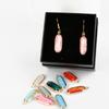 2pcs 10x26mm DIY Resin Earring Accessories Bracelet Pendants Metal Copper Charms Oval Golden Plated Charms for Jewelry Making